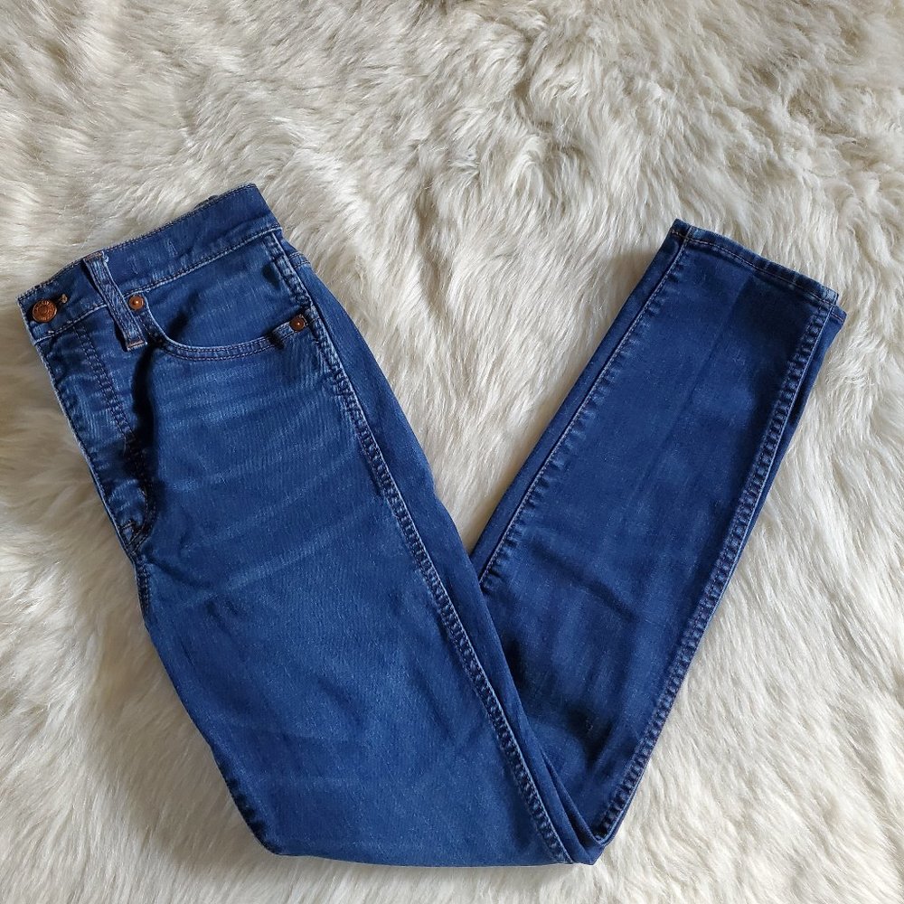 Madewell 10 Inch High Rise Skinny Jeans in Tarren Wash Thermolite Size 27 - Picture 6 of 15